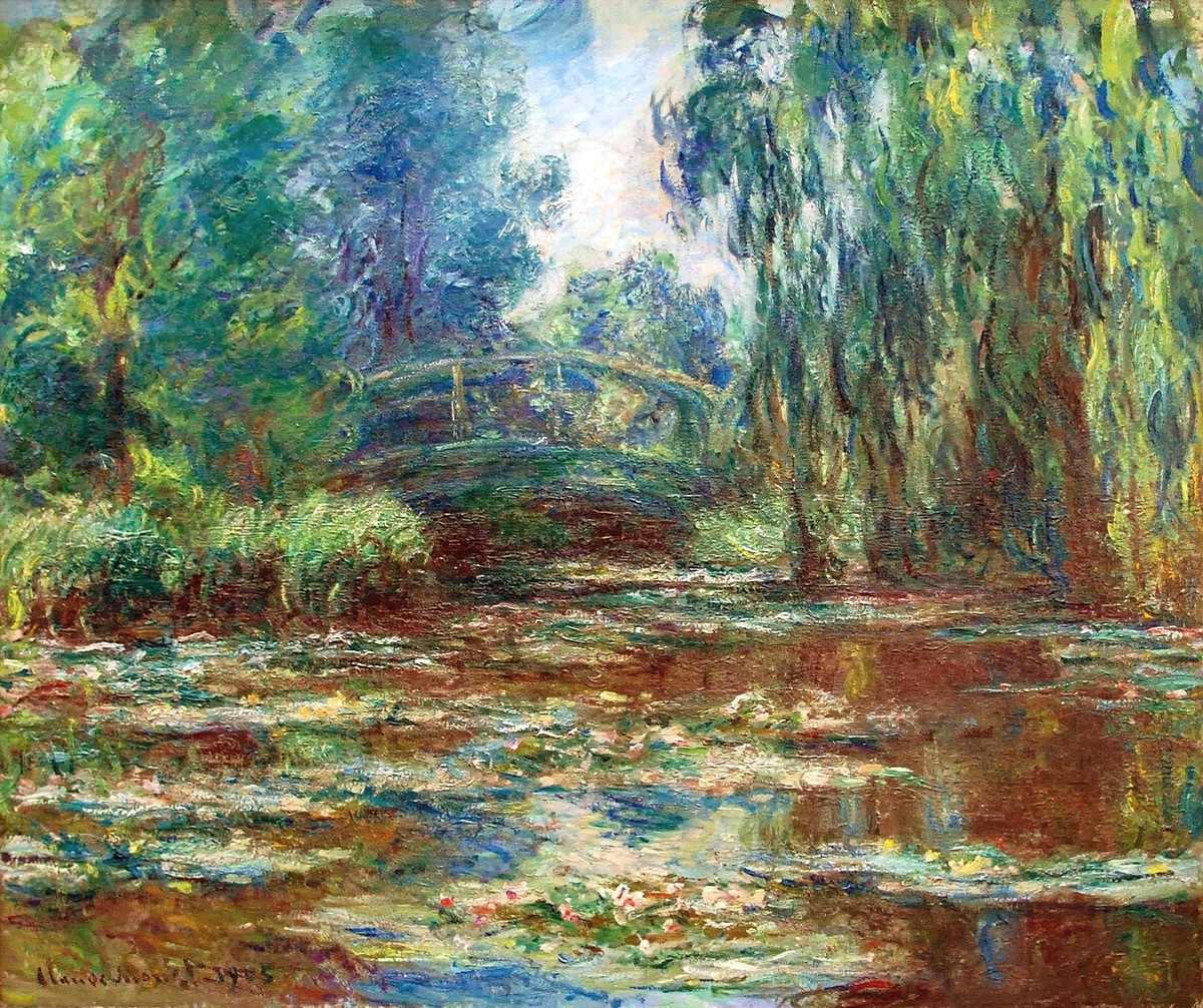 Water Lily Pond and Bridge by Claude Monet