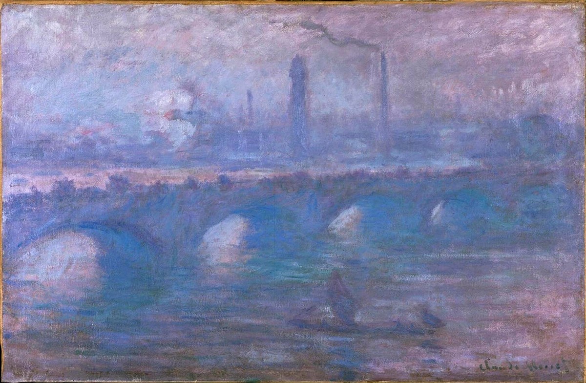 Waterloo Bridge, Misty Morning by Claude Monet