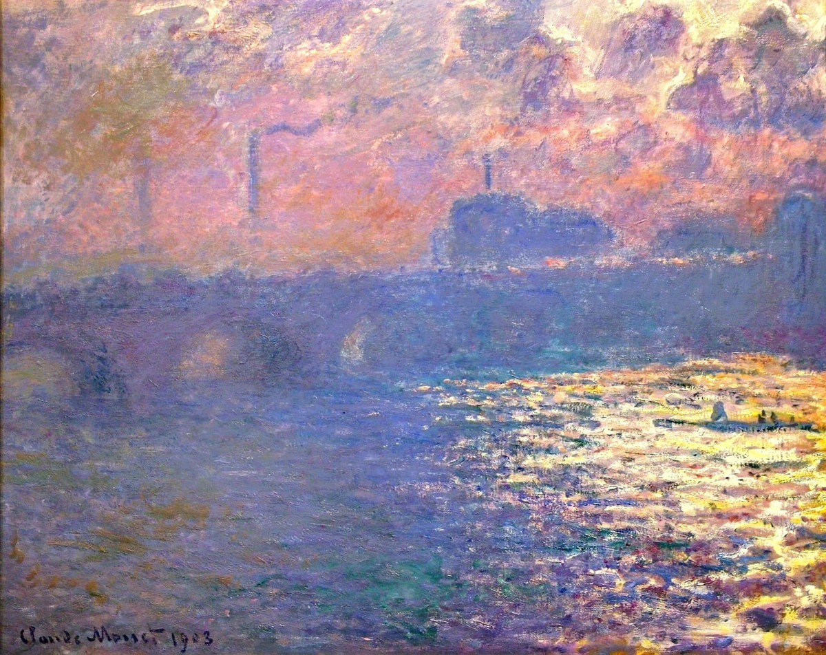 Waterloo Bridge, Sunlight Effect by Claude Monet