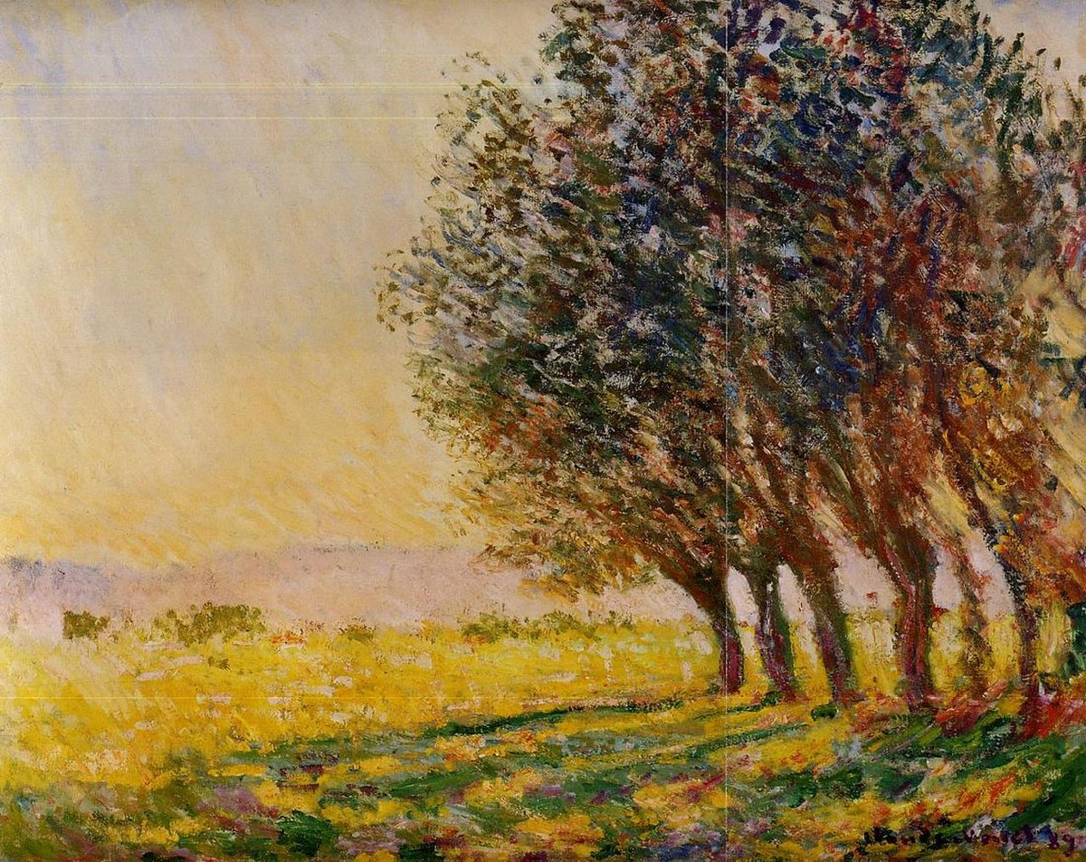Willows at Sunset by Claude Monet