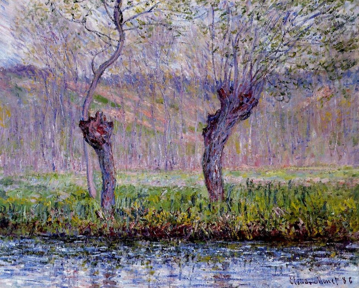 Willows in Springtime by Claude Monet