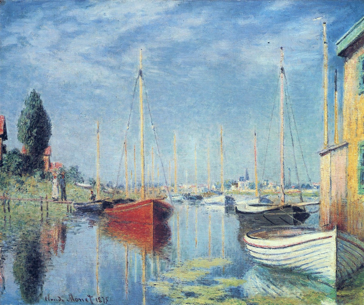 Yachts At Argenteuil by Claude Monet