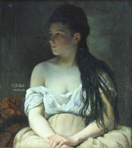 Portrait of a Girl by Constantin Stahi