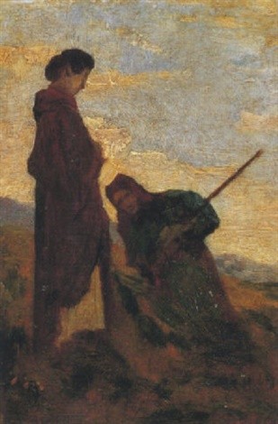 Women in the fields by Cristiano Banti