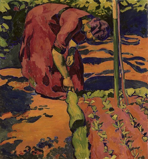 Frau im Garten by Cuno Amiet