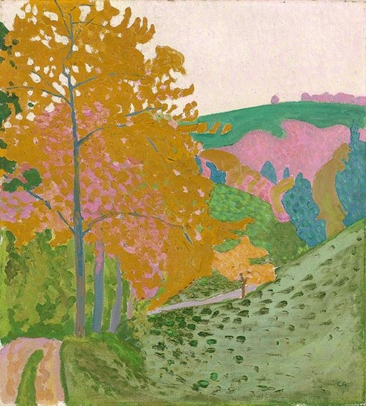 Herbstlandschaft - Herbst auf der Oschwand by Cuno Amiet