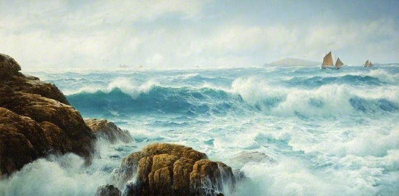 A Breezy Day, Cornwall by David James