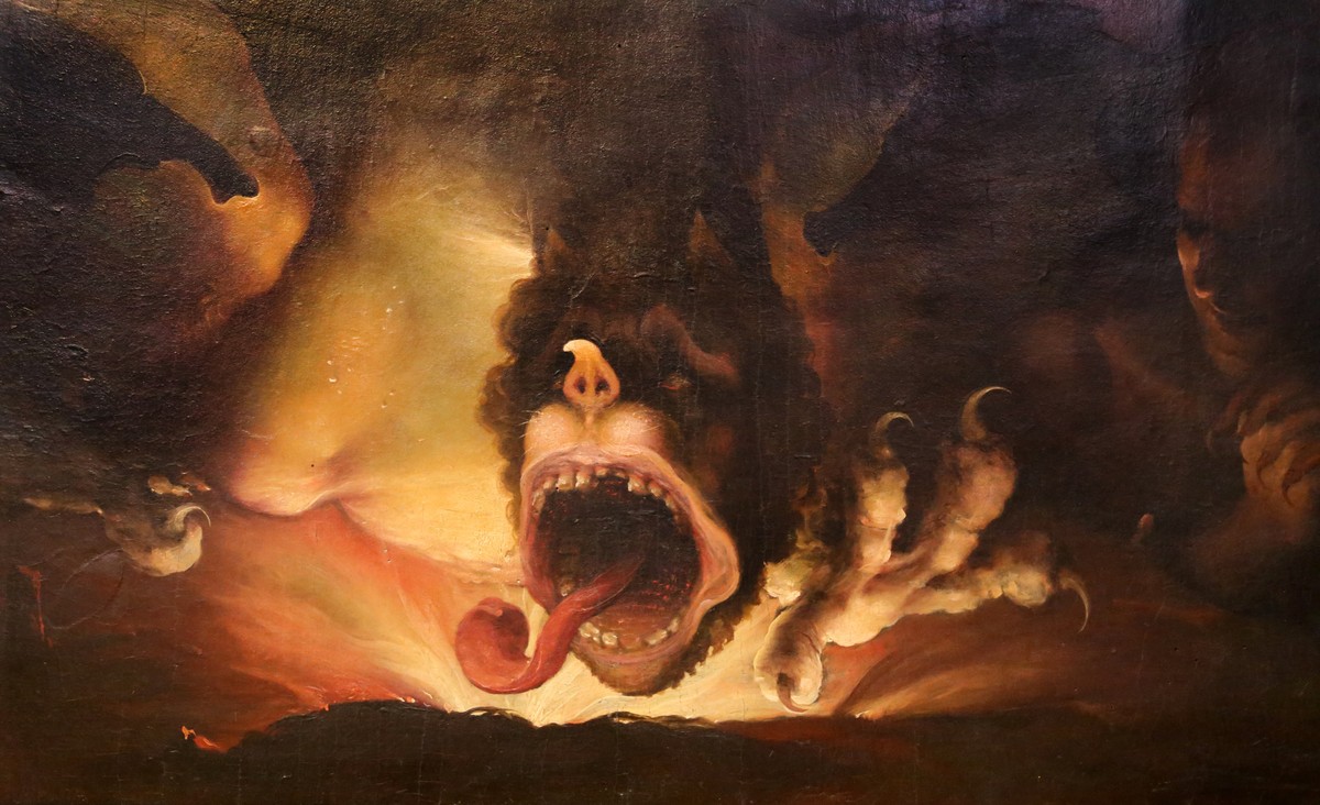 The Fall of the Rebel Angels (detail) by Domenico Beccafumi