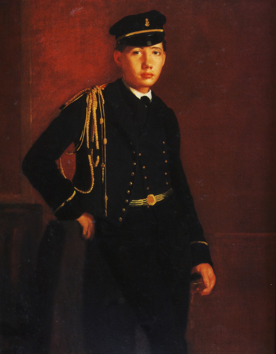 Achille de Gas as a Naval Cadet (detail) by Edgar Degas