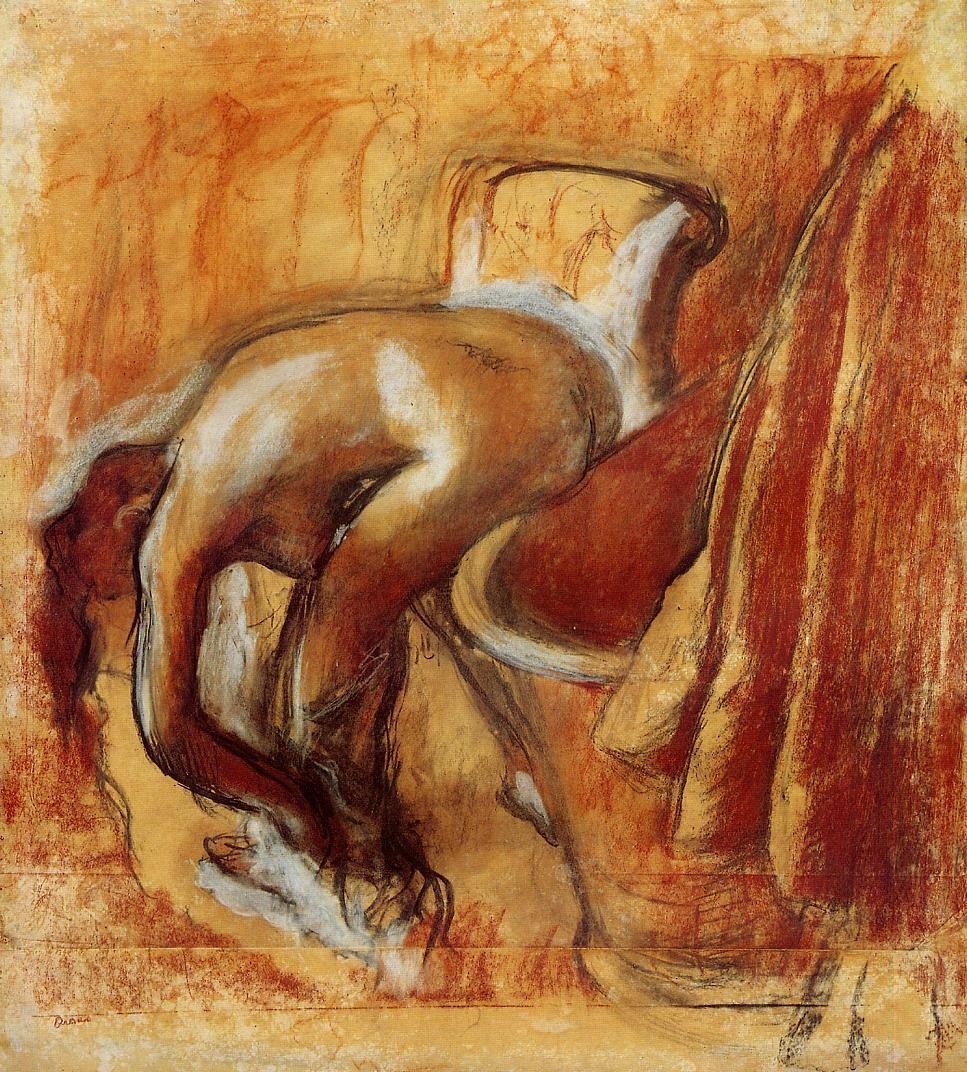 After Bathing, Woman Drying Herself by Edgar Degas