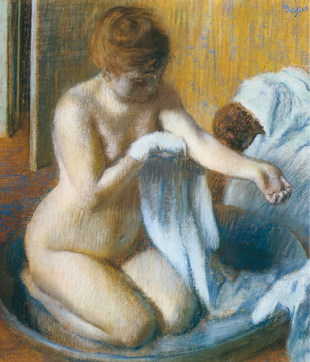After the Bath by Edgar Degas