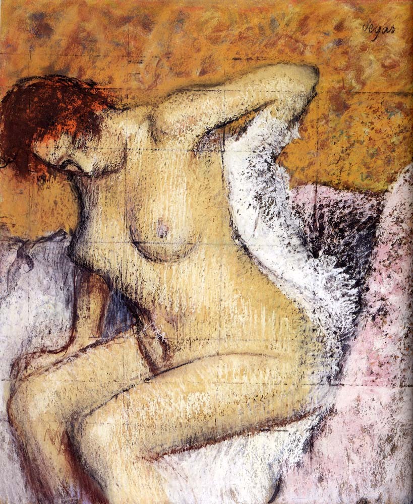 After The Bath by Edgar Degas
