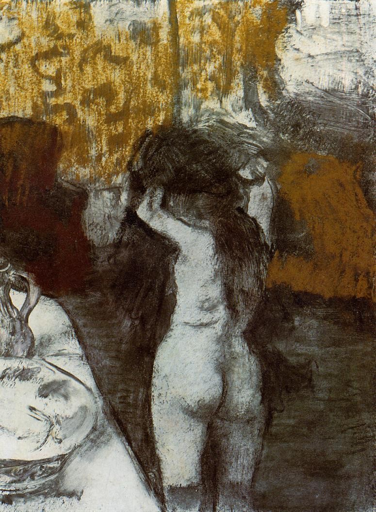 After the Bath by Edgar Degas