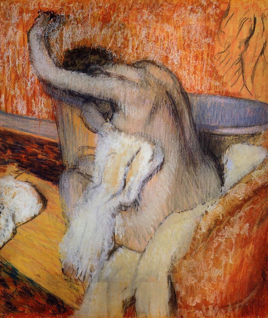 After the Bath (Woman Drying Herself) by Edgar Degas