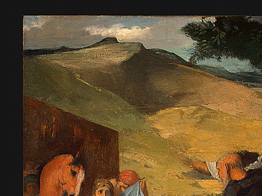 Alexander and Bucephalus (detail) by Edgar Degas