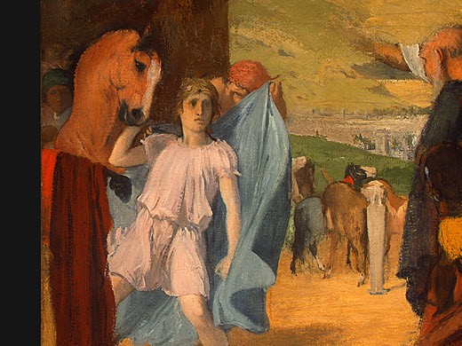 Alexander and Bucephalus (detail) by Edgar Degas