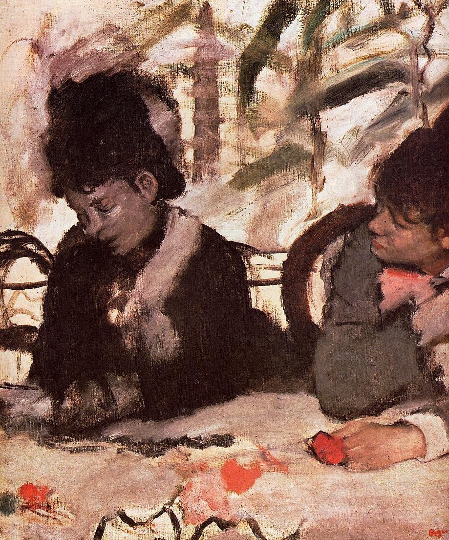 At the Café by Edgar Degas