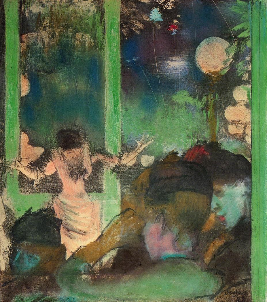 At the Cafe des Ambassadeurs by Edgar Degas