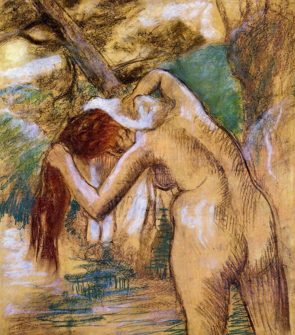 Bather by the Water by Edgar Degas
