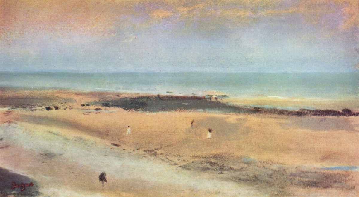 Beach at Ebbe by Edgar Degas