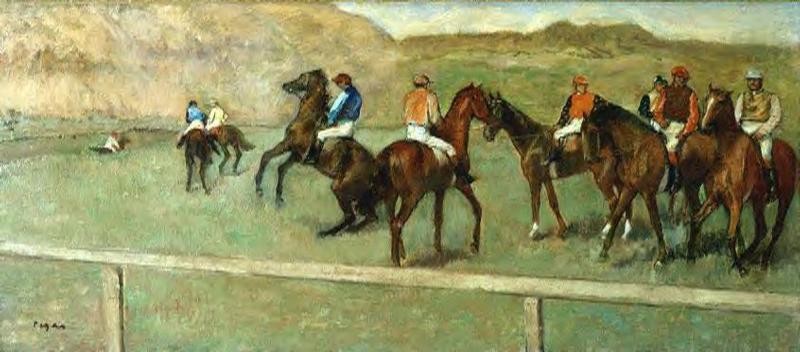 Before the Start by Edgar Degas