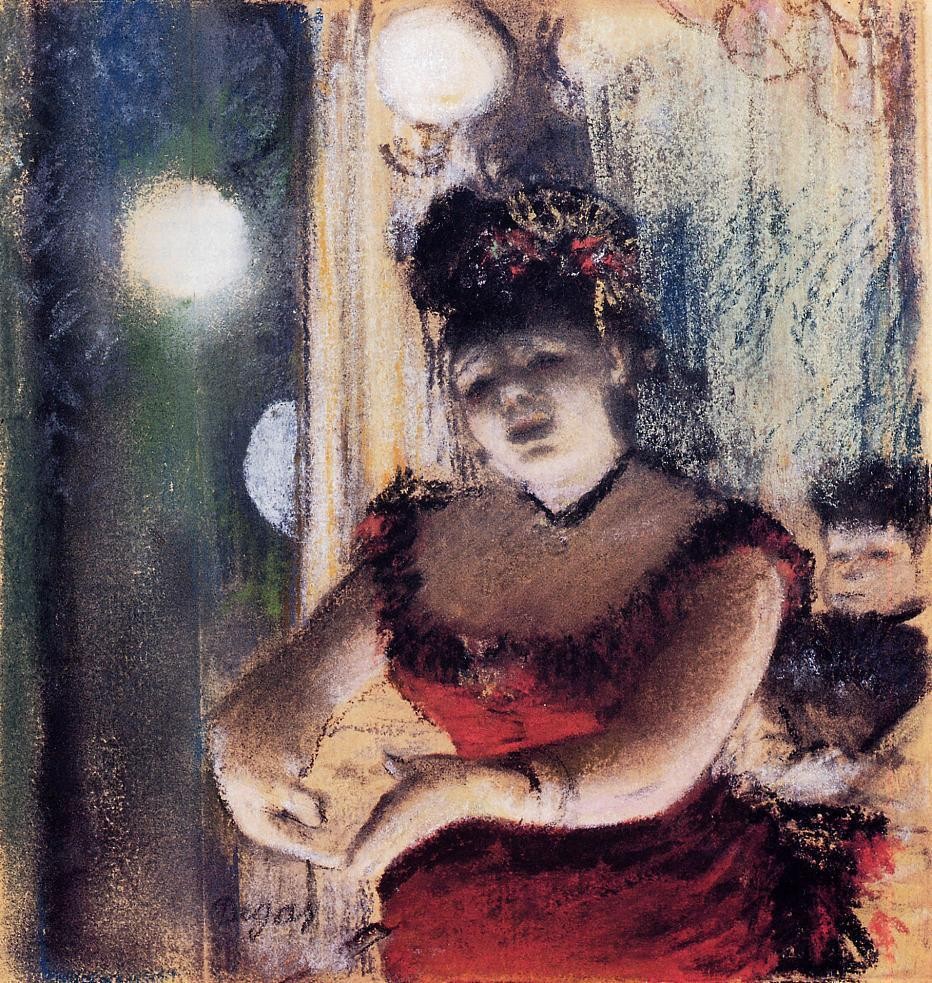 Cafe-Concert Singer by Edgar Degas