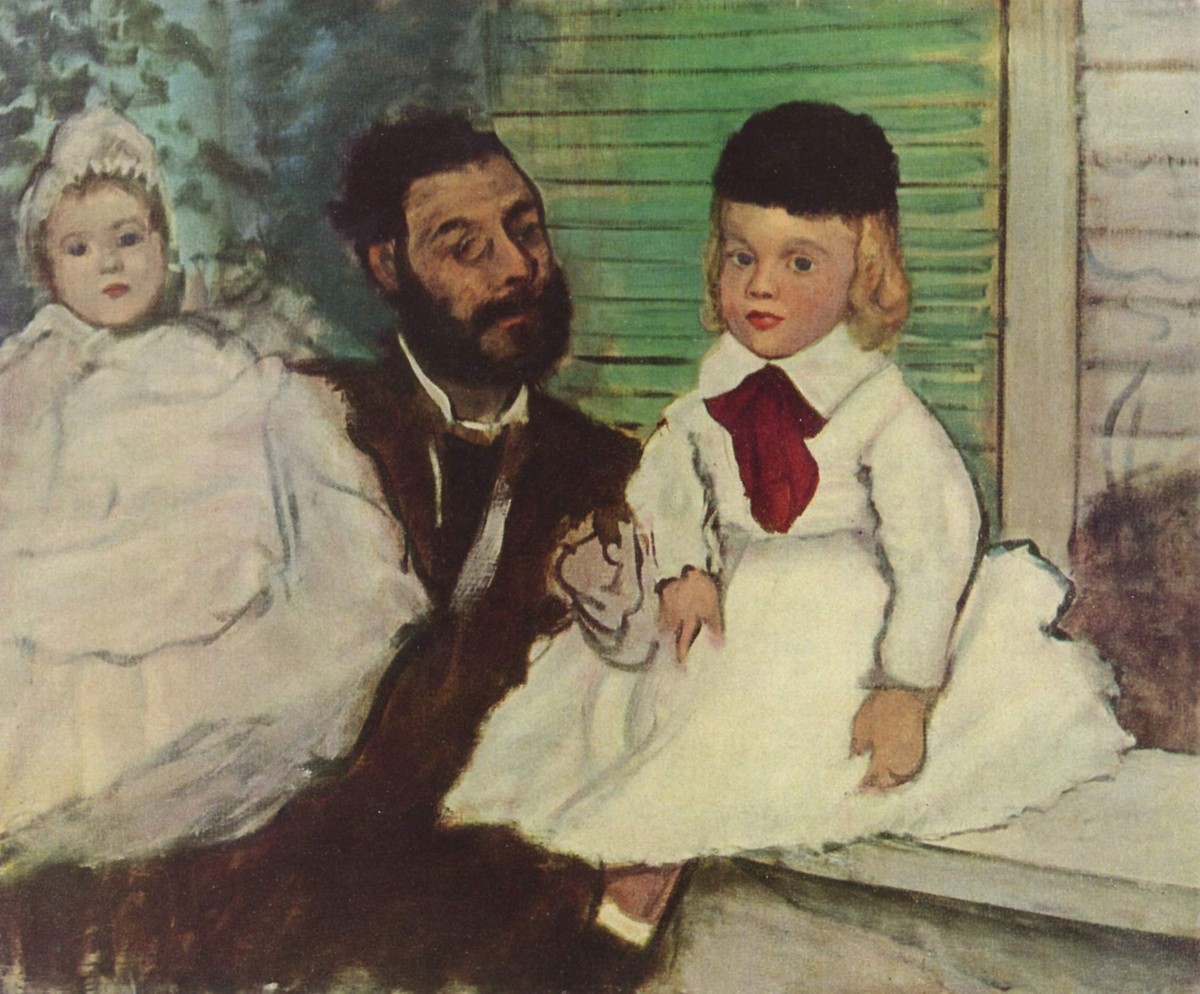 Comte Le Pic and his Sons by Edgar Degas