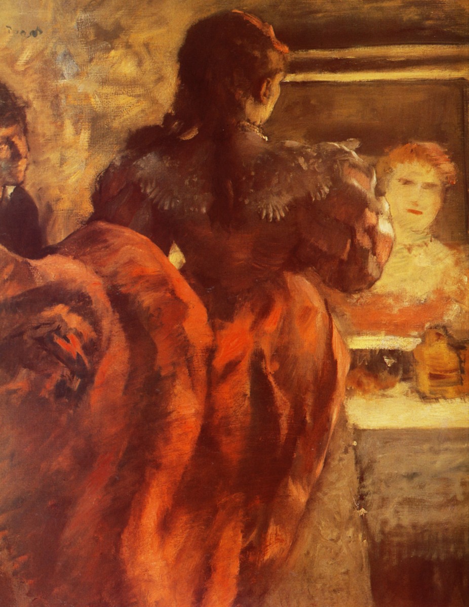 Dancer in her dressing room by Edgar Degas