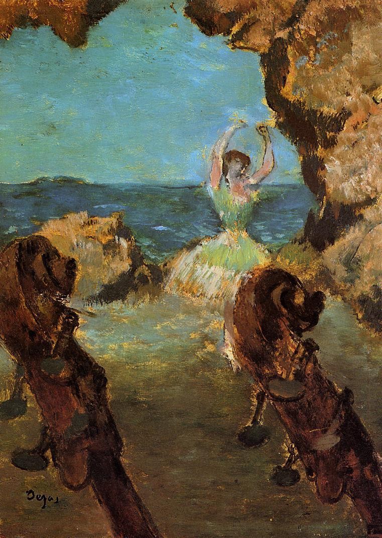 Dancer on Stage by Edgar Degas