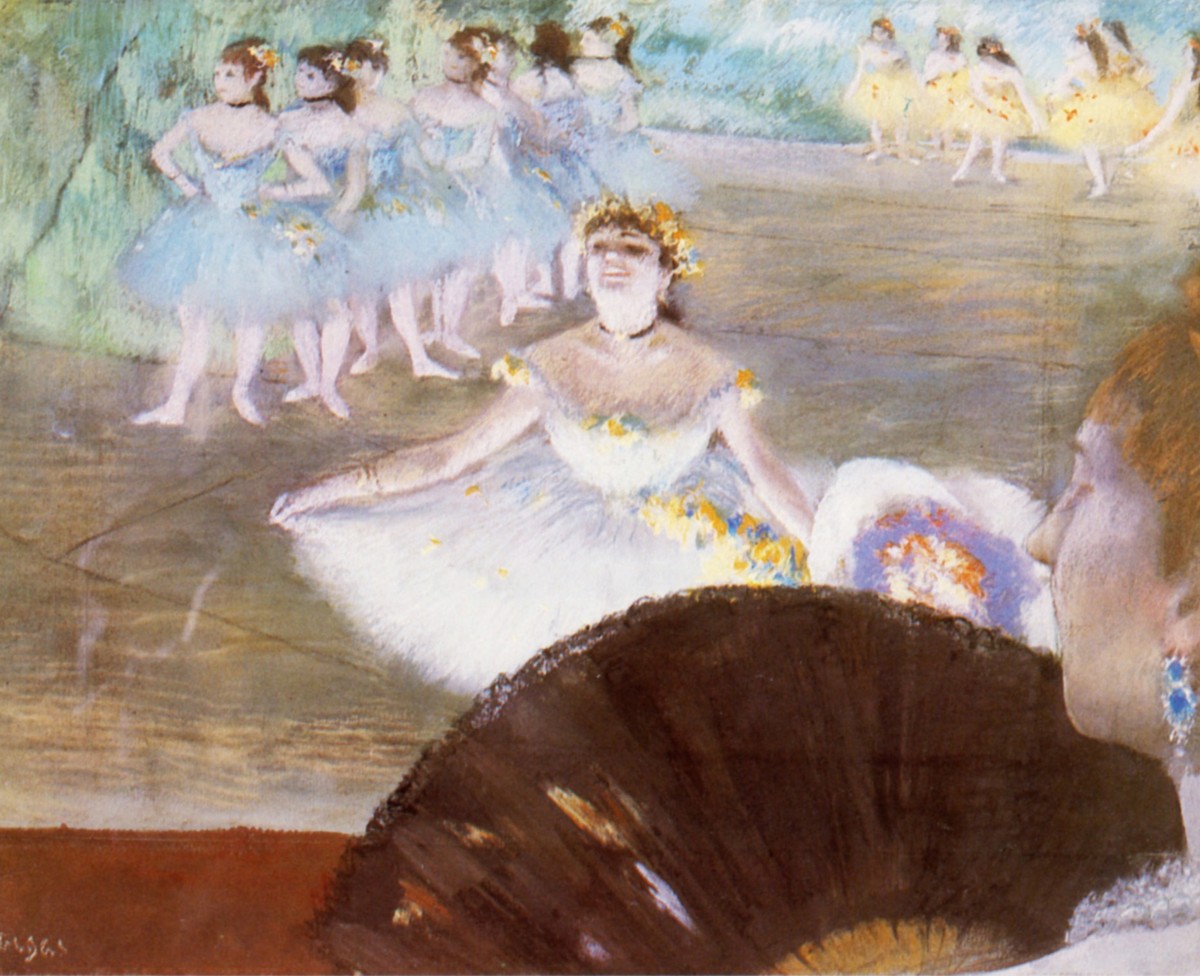 Dancer with a Bouquet of Flowers by Edgar Degas