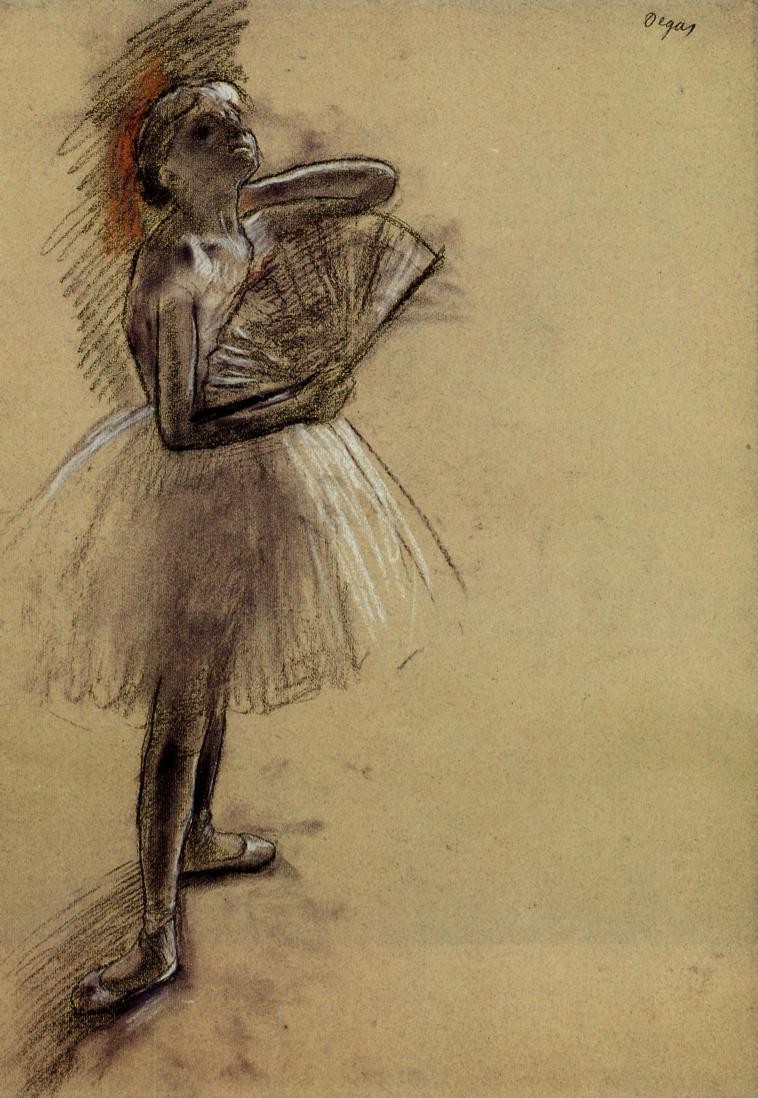 Dancer with a Fan by Edgar Degas