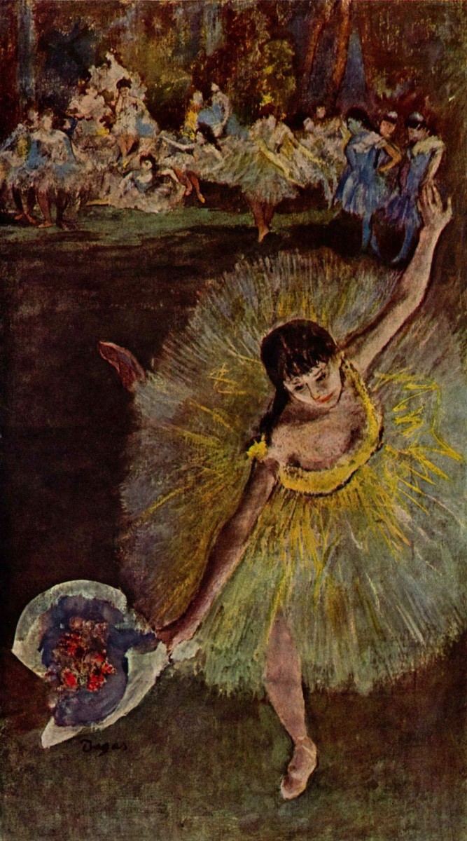 Dancer with Bouquet by Edgar Degas