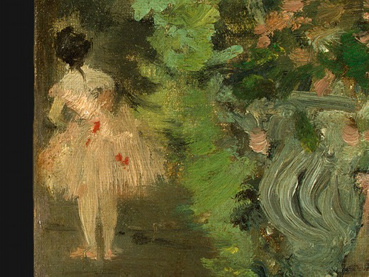 Dancers Backstage (detail) by Edgar Degas