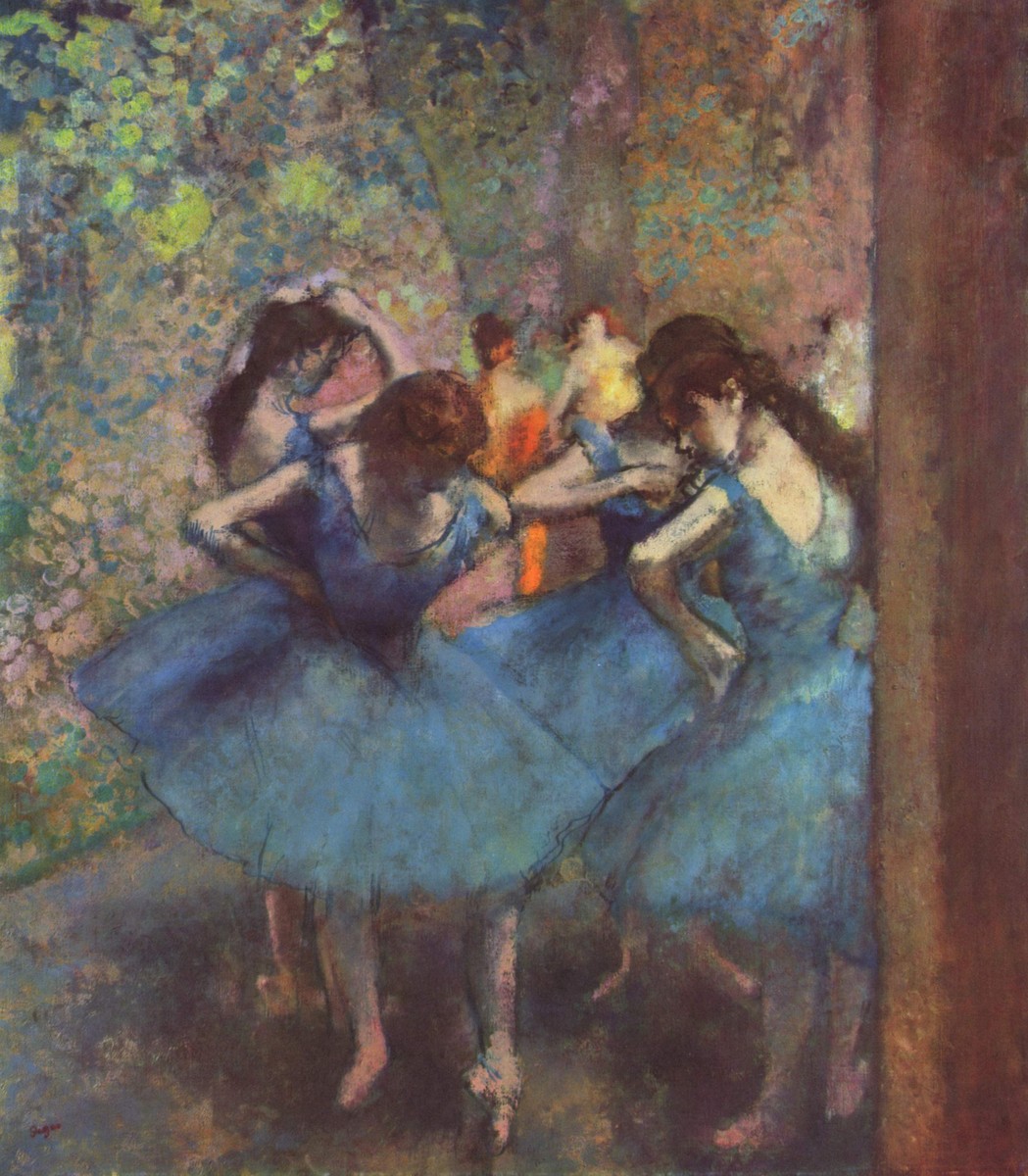 Dancers in Blue by Edgar Degas