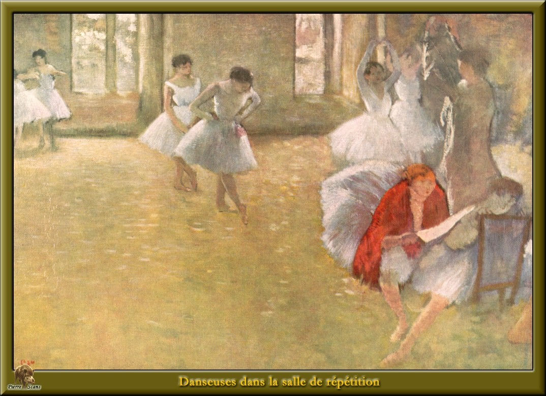 Dancers in the Rehearsal Hall by Edgar Degas