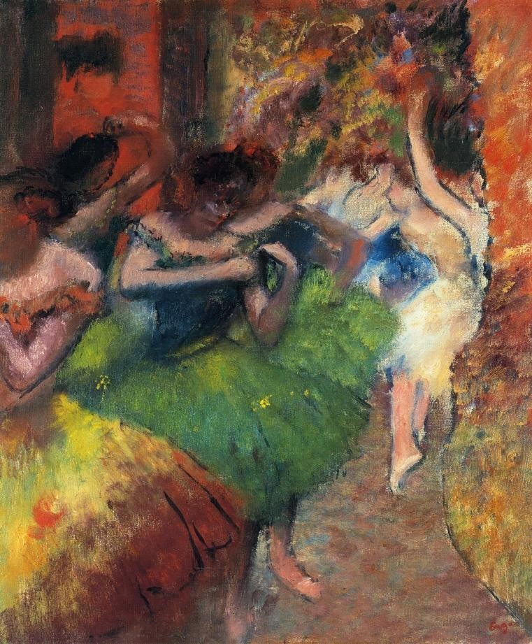 Dancers in the Wings by Edgar Degas
