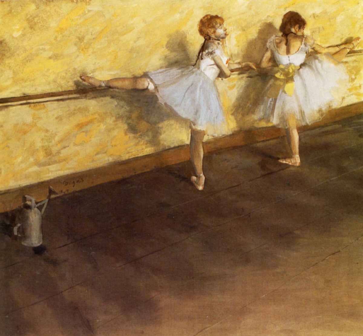 Dancers Practicing at the Barre by Edgar Degas