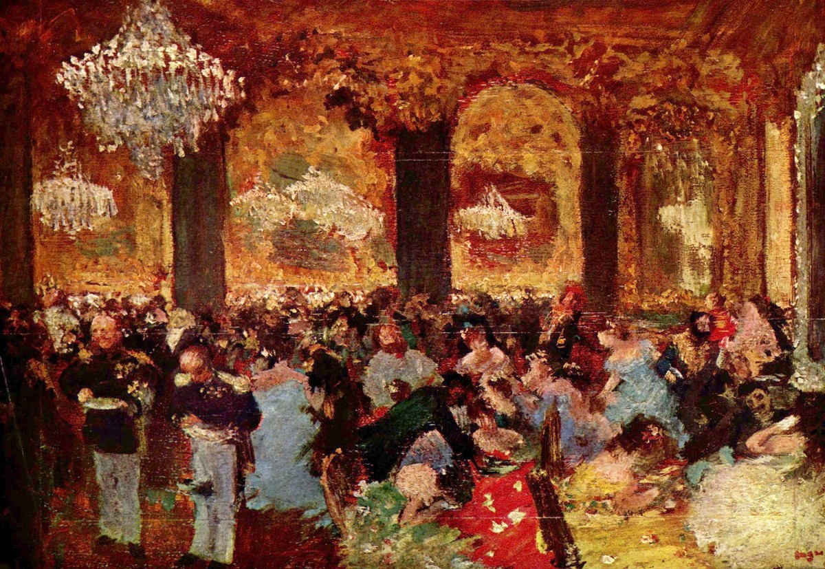 Dinner at the Ball by Edgar Degas