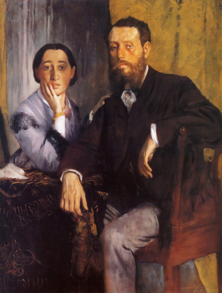 Edmond and Thérèse Morbilli by Edgar Degas