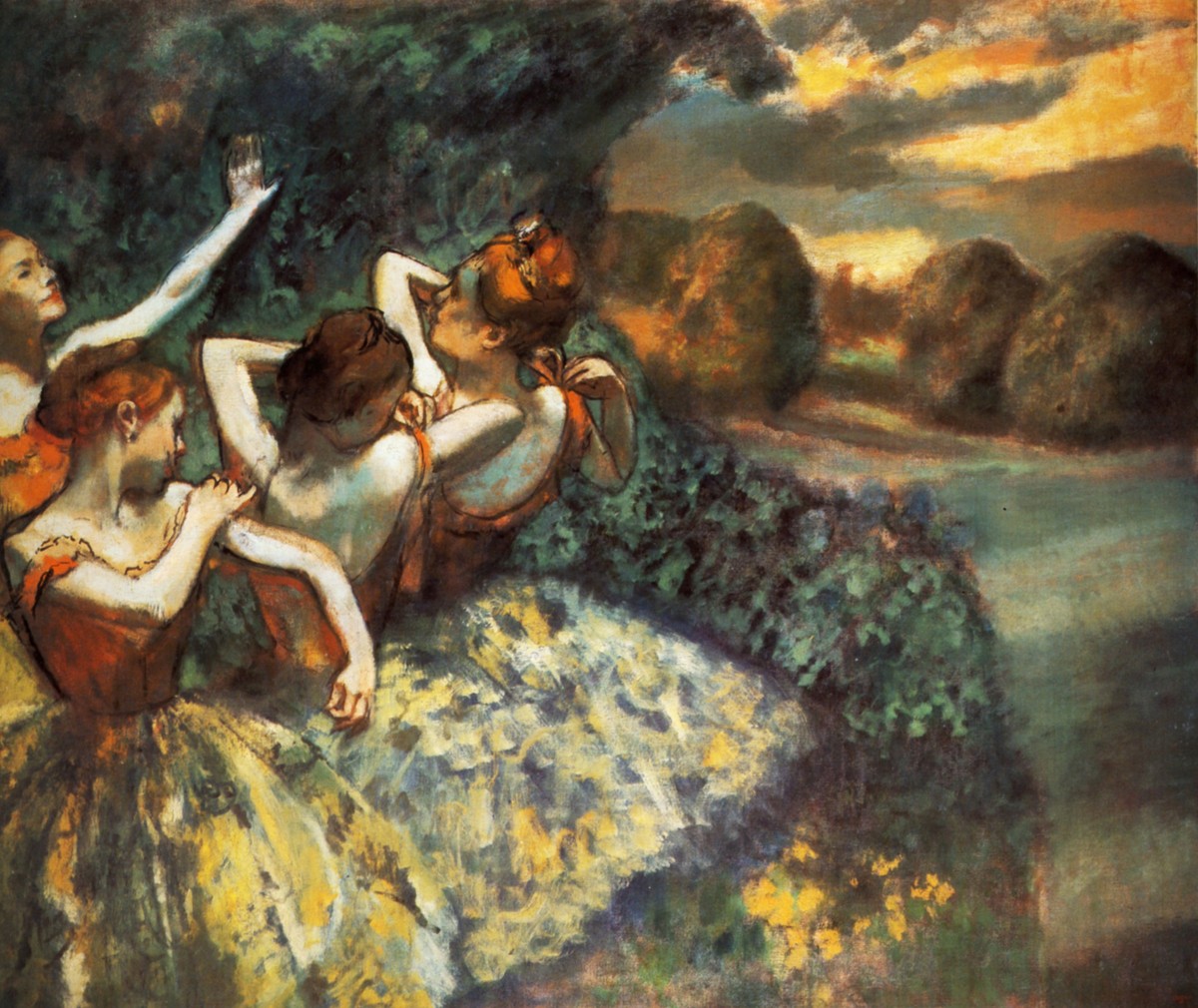 Four Dancers by Edgar Degas