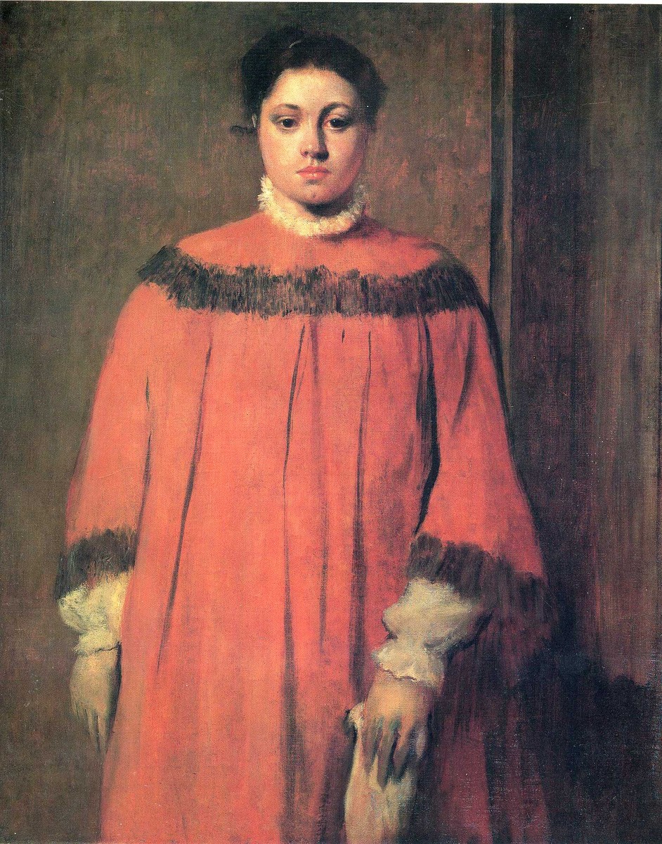 Girl in Red by Edgar Degas