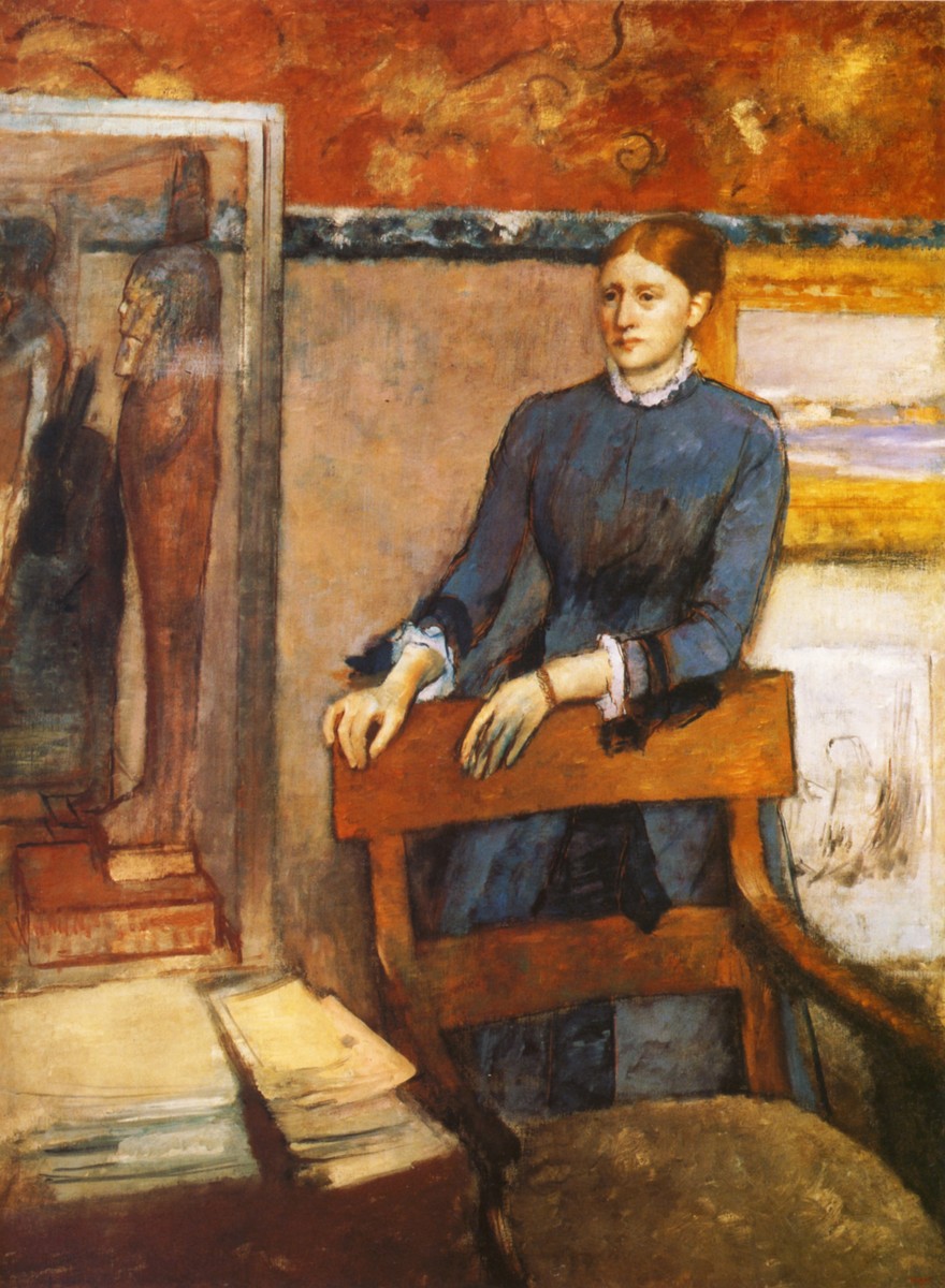 Helene Rouart in Her Father s Study by Edgar Degas