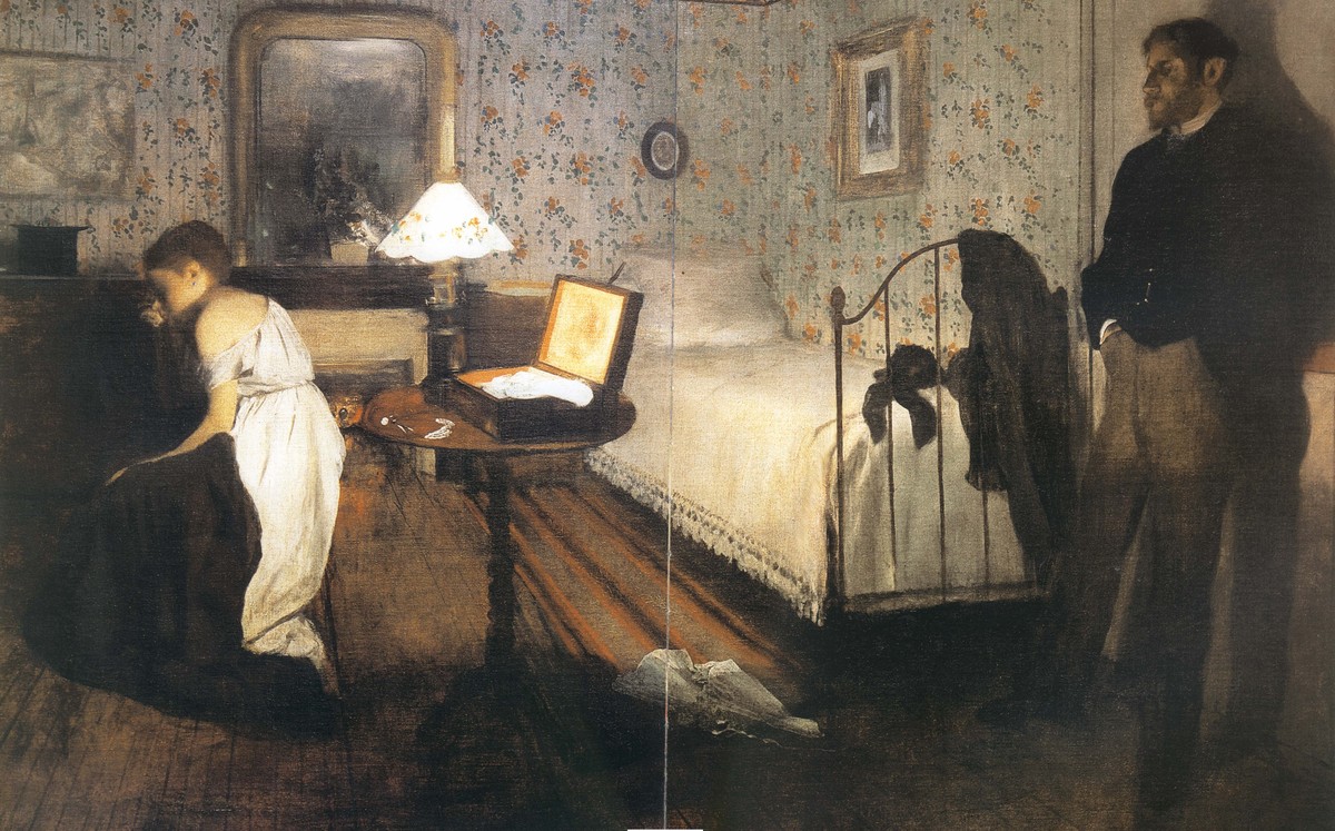 Interior (The Rape) by Edgar Degas