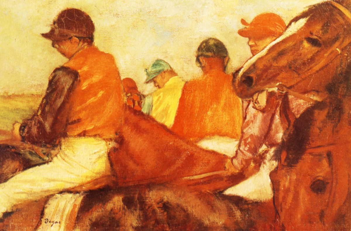 Jockeys by Edgar Degas
