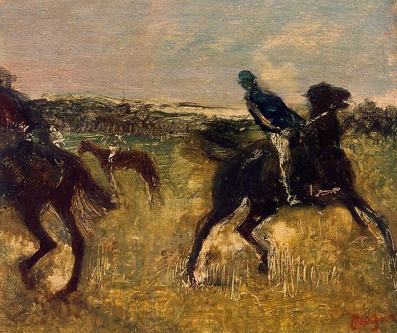 Jockeys by Edgar Degas
