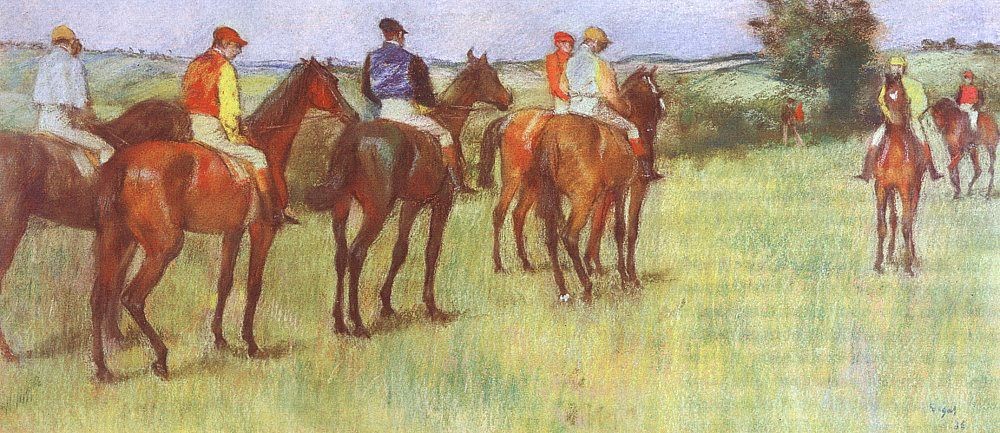 Jockeys by Edgar Degas