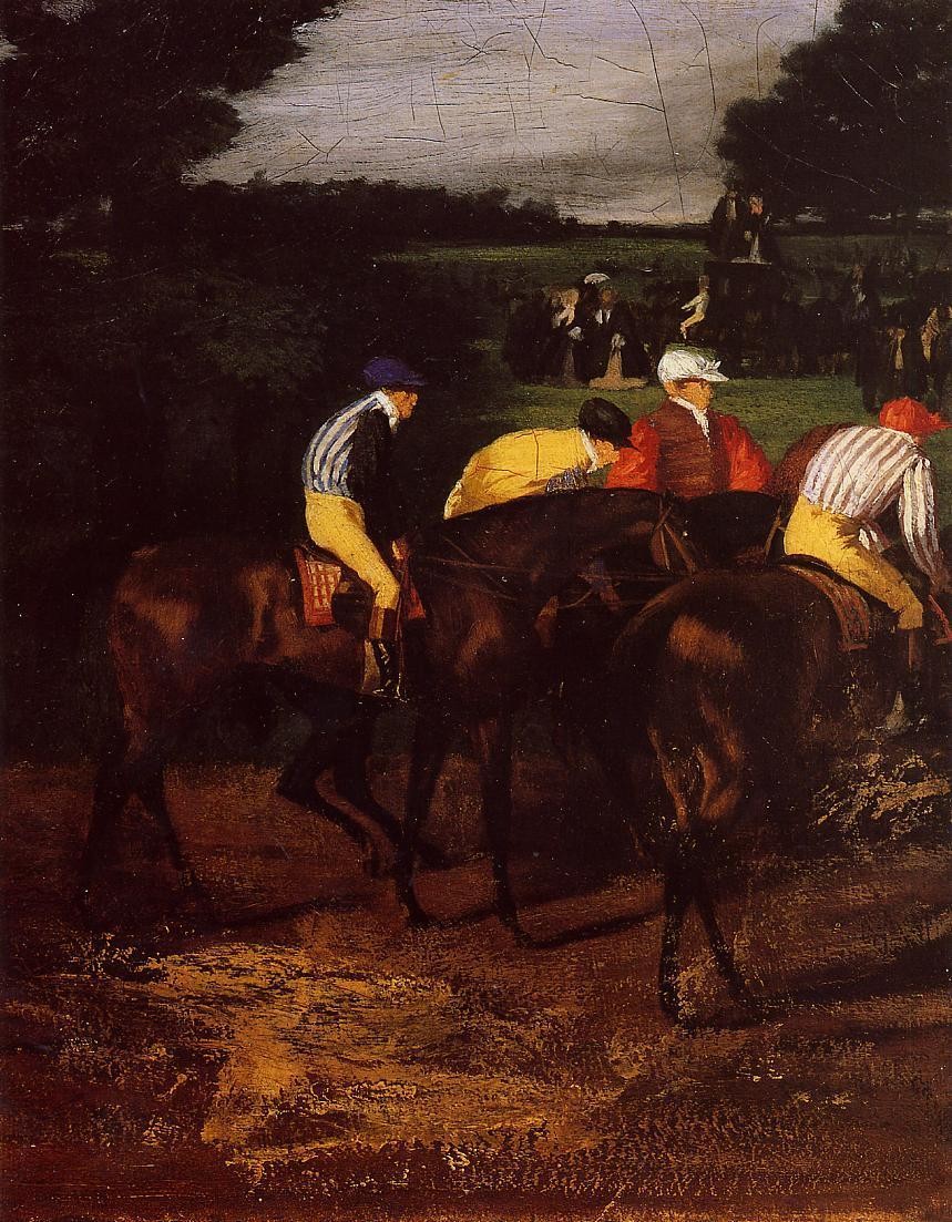 Jockeys at Epsom by Edgar Degas