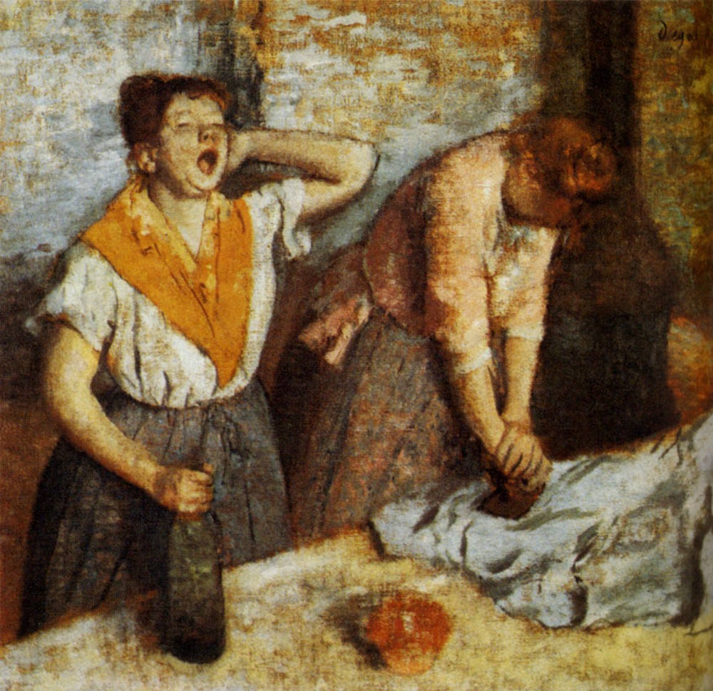 Laundry Girls Ironing by Edgar Degas