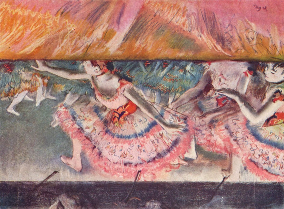 Lowering the Curtain by Edgar Degas