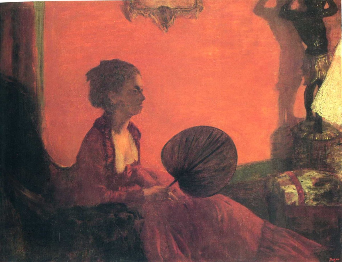Madame Camus with a Fan by Edgar Degas